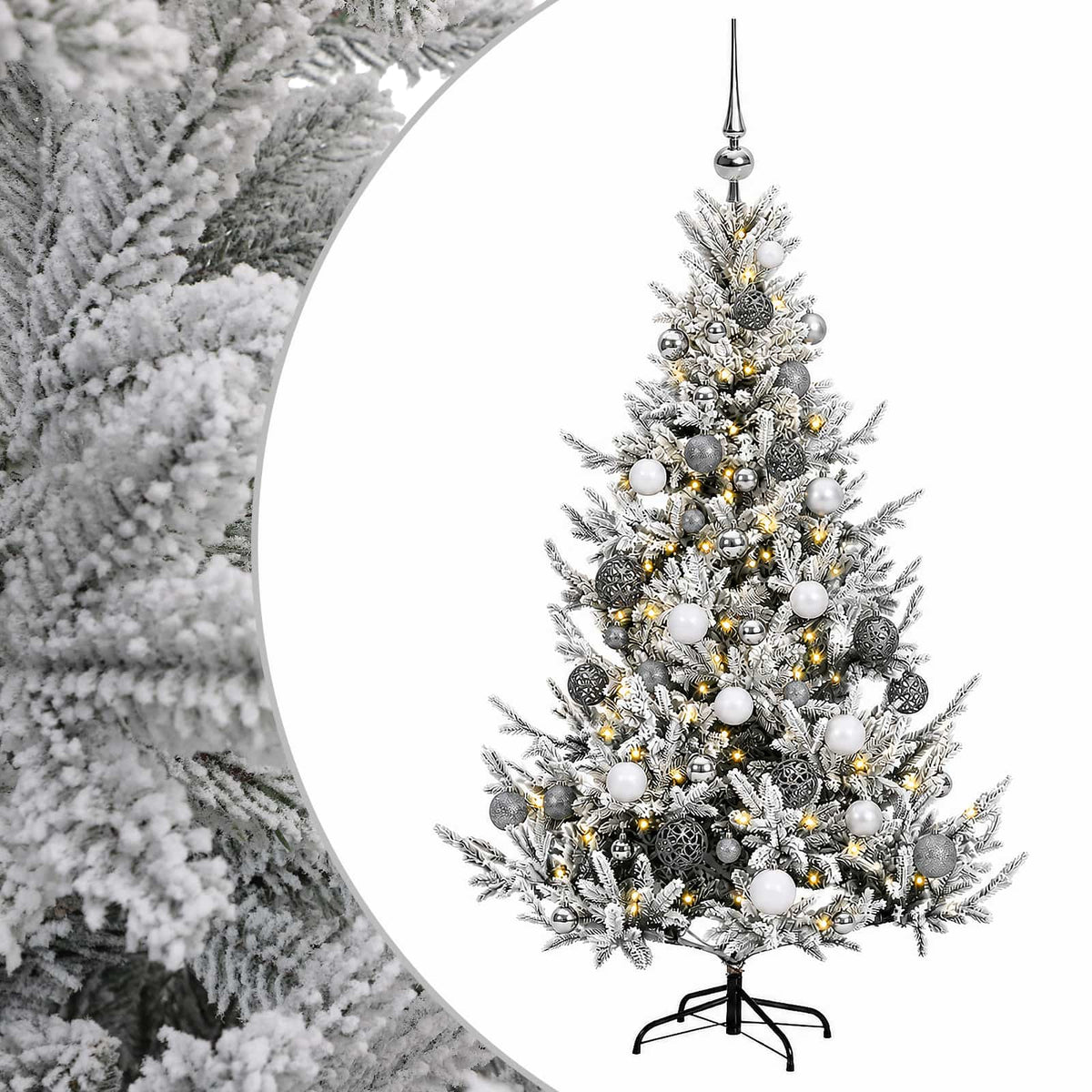 Artificial Christmas Tree with Bauble 120 cm 150 LEDs