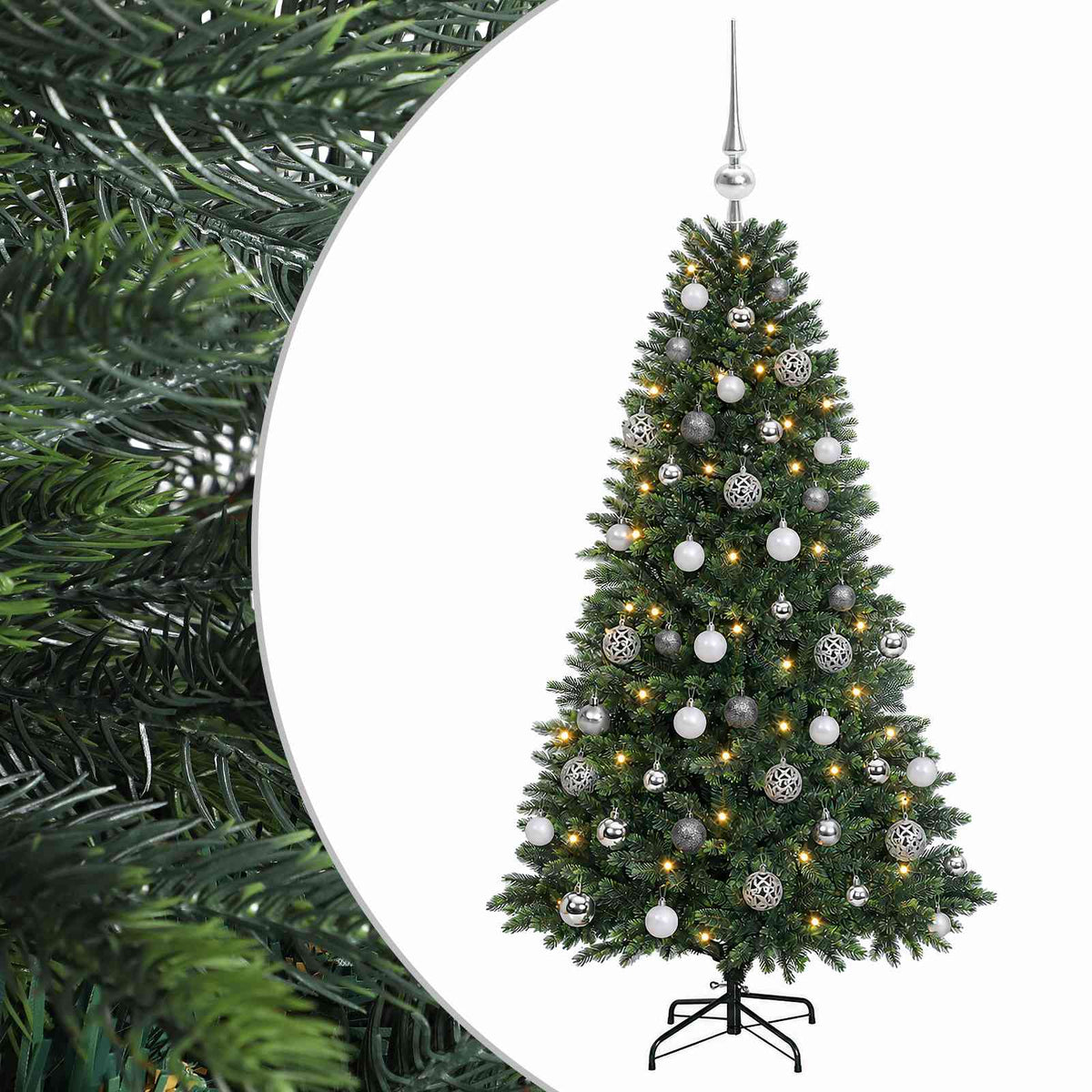 Artificial Christmas Tree with Bauble 120 cm 150 LEDs