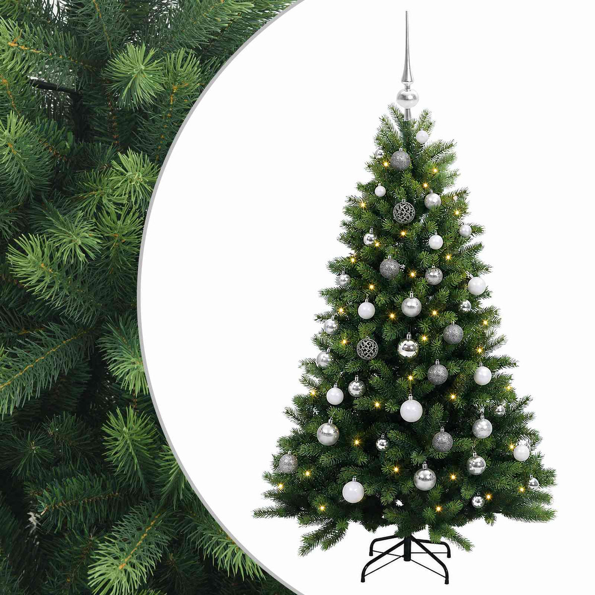 Artificial Christmas Tree with Bauble 120 cm 150 LEDs