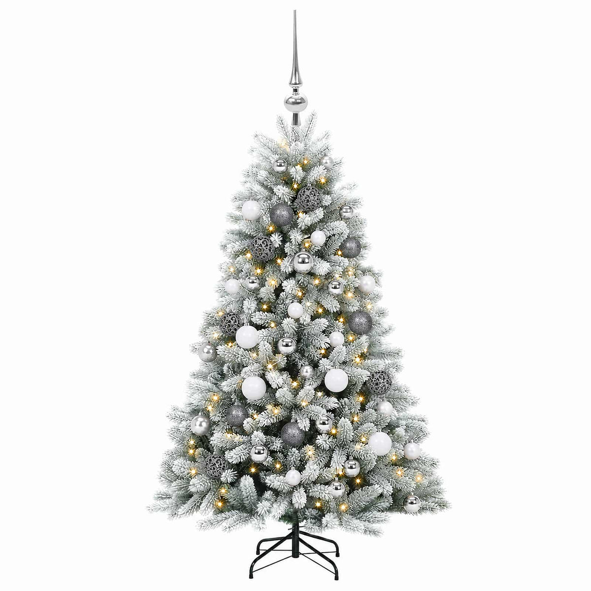 Artificial Christmas Tree with Bauble 150 cm 150 LEDs