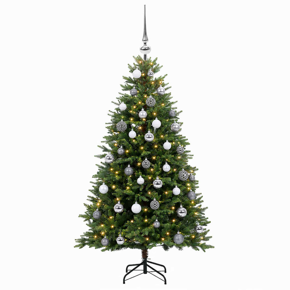 Artificial Christmas Tree with Bauble 120 cm 150 LEDs