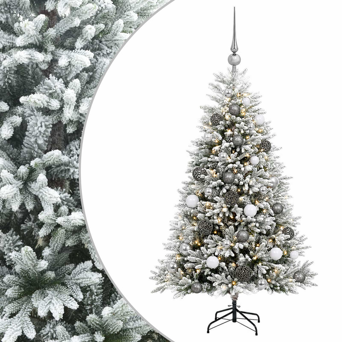 Artificial Christmas Tree with Bauble 120 cm 150 LEDs