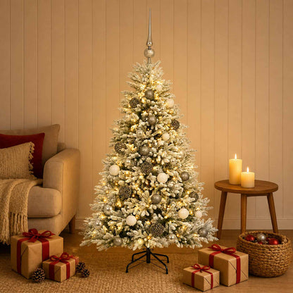 Artificial Christmas Tree with Bauble 120 cm 150 LEDs