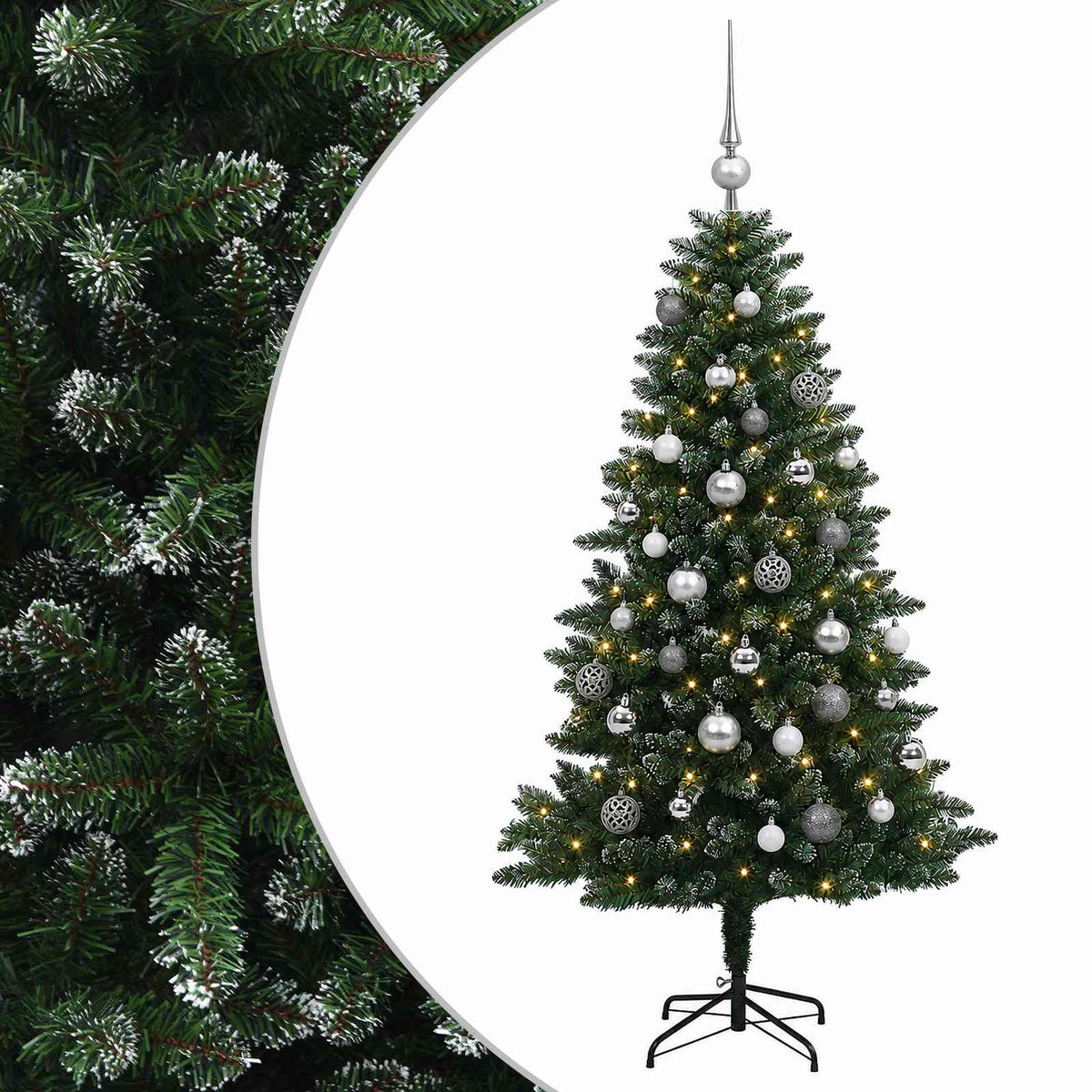 Artificial Christmas Tree with Bauble 120 cm 150 LEDs