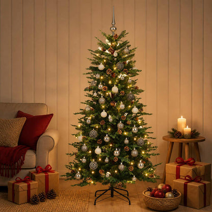 Artificial Christmas Tree with Bauble 120 cm 150 LEDs
