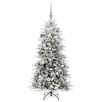 Artificial Hinged Christmas Tree 150 cm 150 LEDs Warm White