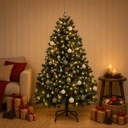 Artificial Christmas Tree with Bauble 180 cm 300 LEDs