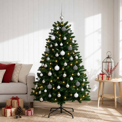 Artificial Christmas Tree Mid-green with Ornament 120 cm