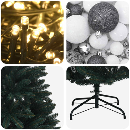 Artificial Christmas Tree Dark Green with Ornament 120 cm