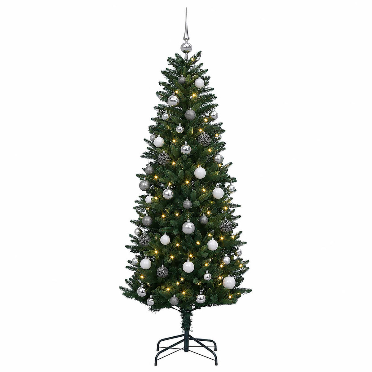 Artificial Christmas Tree with Bauble 120 cm 150 LEDs