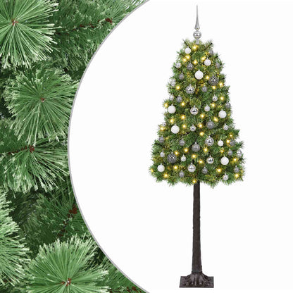 Artificial Hinged Christmas Tree with Baubles 120 cm 150 LEDs