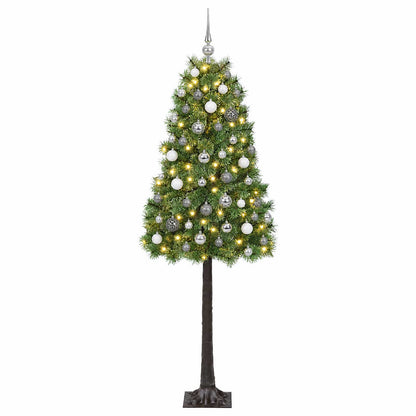 Artificial Hinged Christmas Tree with Baubles 120 cm 150 LEDs