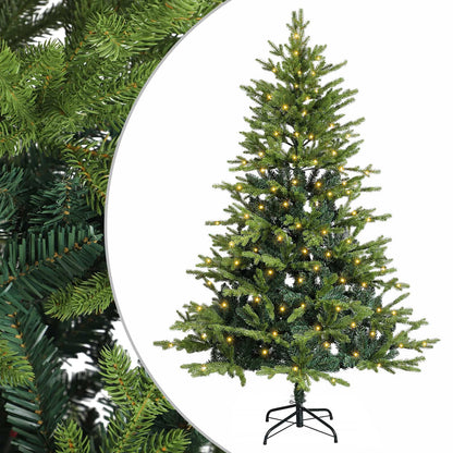 Artificial Hinged Christmas Tree 180 cm 300 LEDs Warm White