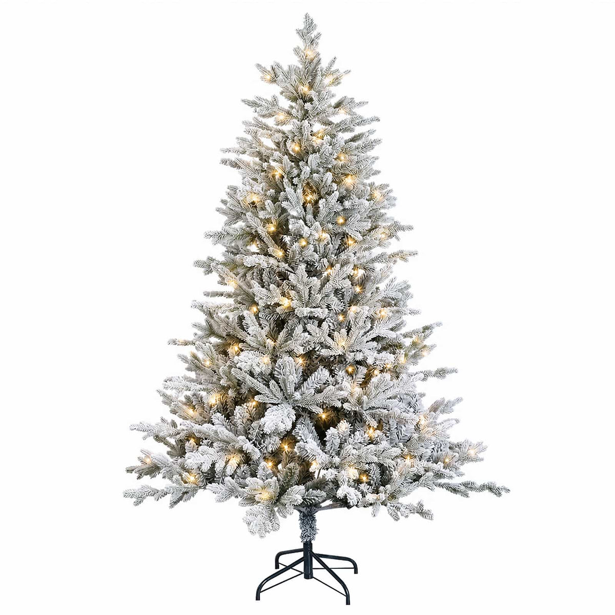 Artificial Hinged Christmas Tree 240 cm 300 LEDs Warm White