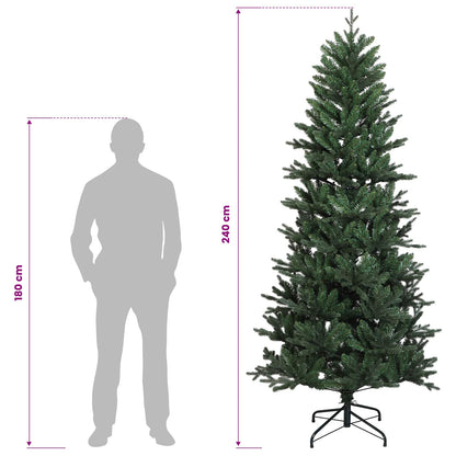 Artificial Hinged Christmas Tree 240 cm 300 LEDs Warm White