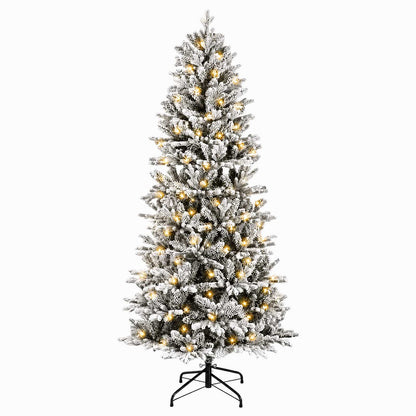 Artificial Hinged Christmas Tree 180 cm 300 LEDs Warm White