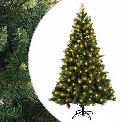 Artificial Hinged Christmas Tree 240 cm 300 LEDs Warm White