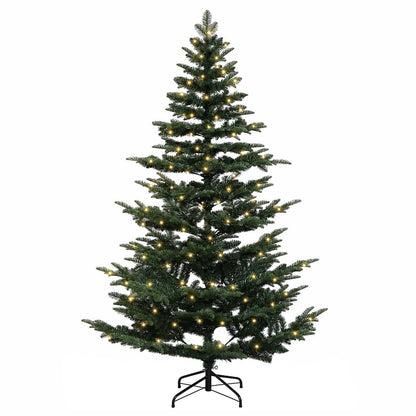 Artificial Hinged Christmas Tree 210 cm 300 LEDs Warm White