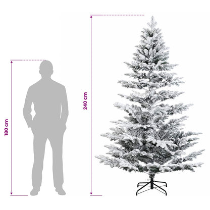 Artificial Hinged Christmas Tree 240 cm 300 LEDs Warm White