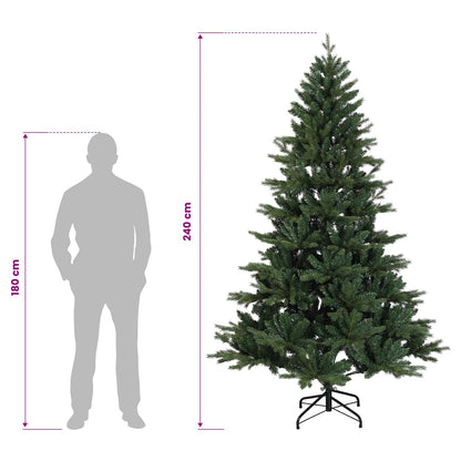 Artificial Hinged Christmas Tree 240 cm 300 LEDs Warm White
