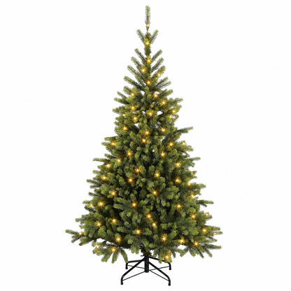 Artificial Hinged Christmas Tree 240 cm 300 LEDs Warm White