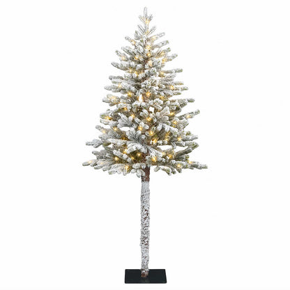 Artificial Hinged Christmas Tree 180 cm 300 LEDs Warm White