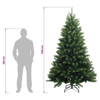 Artificial Hinged Christmas Tree 240 cm 300 LEDs Warm White
