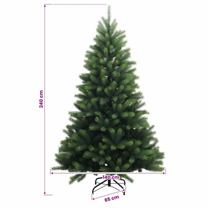 Artificial Hinged Christmas Tree 240 cm 300 LEDs Warm White