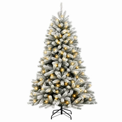 Artificial Hinged Christmas Tree 240 cm 300 LEDs Warm White