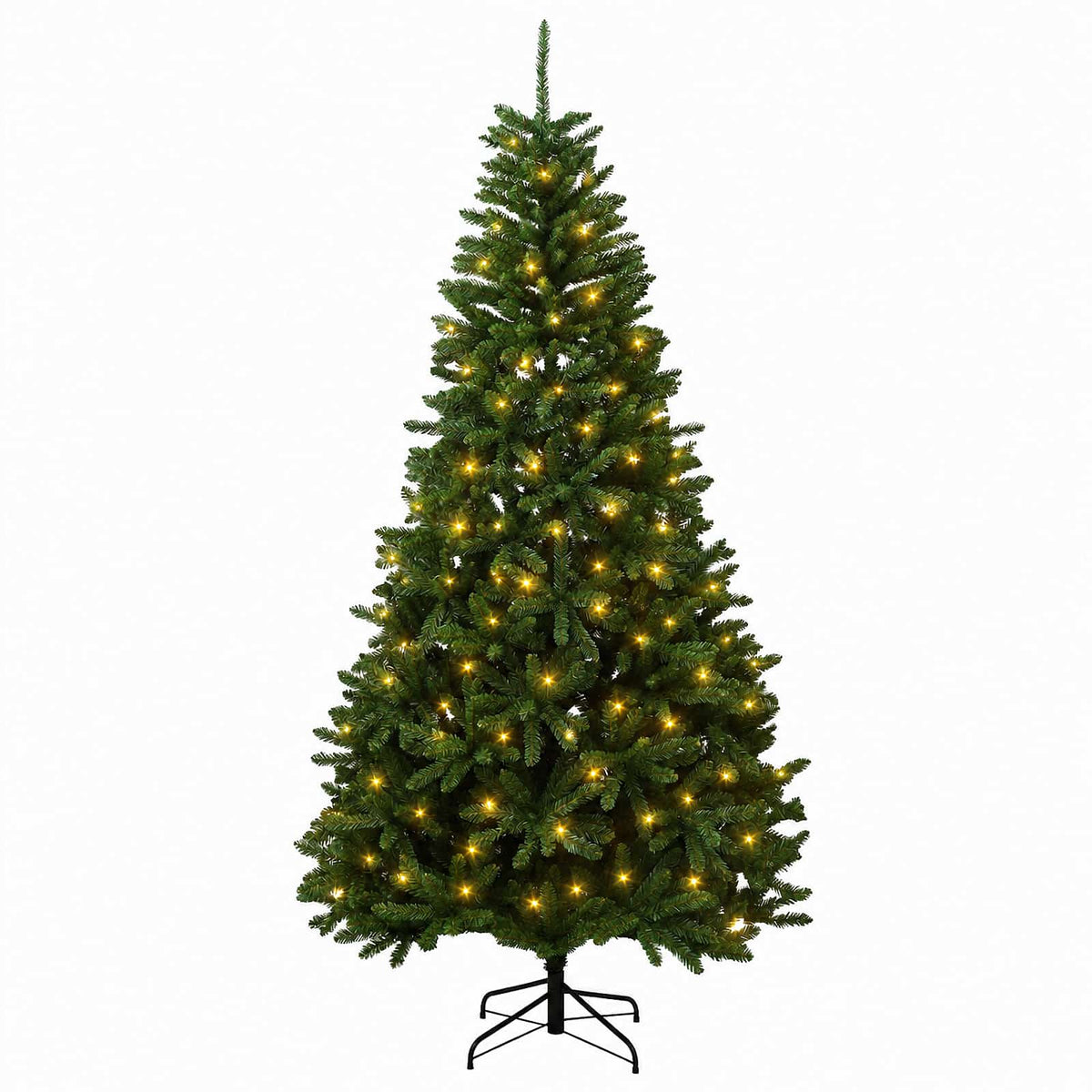 Artificial Hinged Christmas Tree 240 cm 300 LEDs Warm White