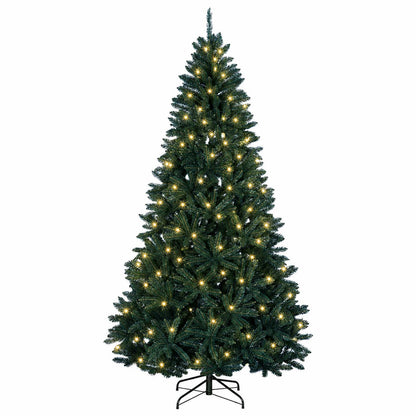Artificial Hinged Christmas Tree 240 cm 300 LEDs Warm White
