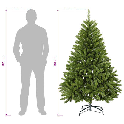 Artificial Hinged Christmas Tree 180 cm 300 LEDs Warm White