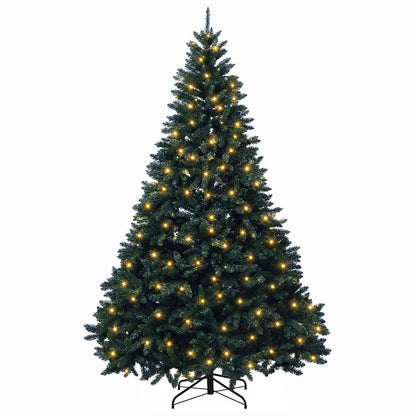 Artificial Hinged Christmas Tree 180 cm 300 LEDs Warm White