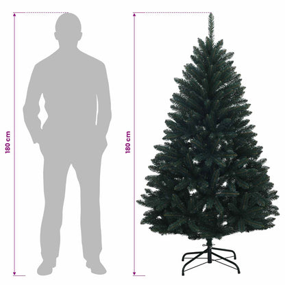 Artificial Hinged Christmas Tree 180 cm 300 LEDs Warm White