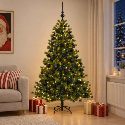 Artificial Christmas Tree with Bauble 240 cm 300 LEDs