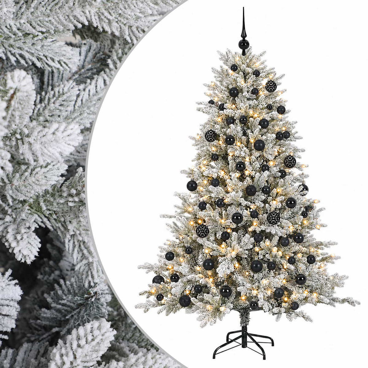 Artificial Christmas Tree with Bauble 210 cm 300 LEDs