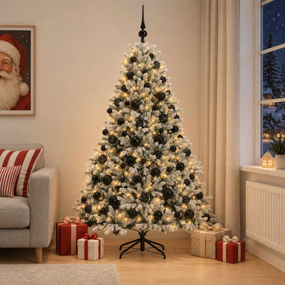 Artificial Christmas Tree with Bauble 210 cm 300 LEDs