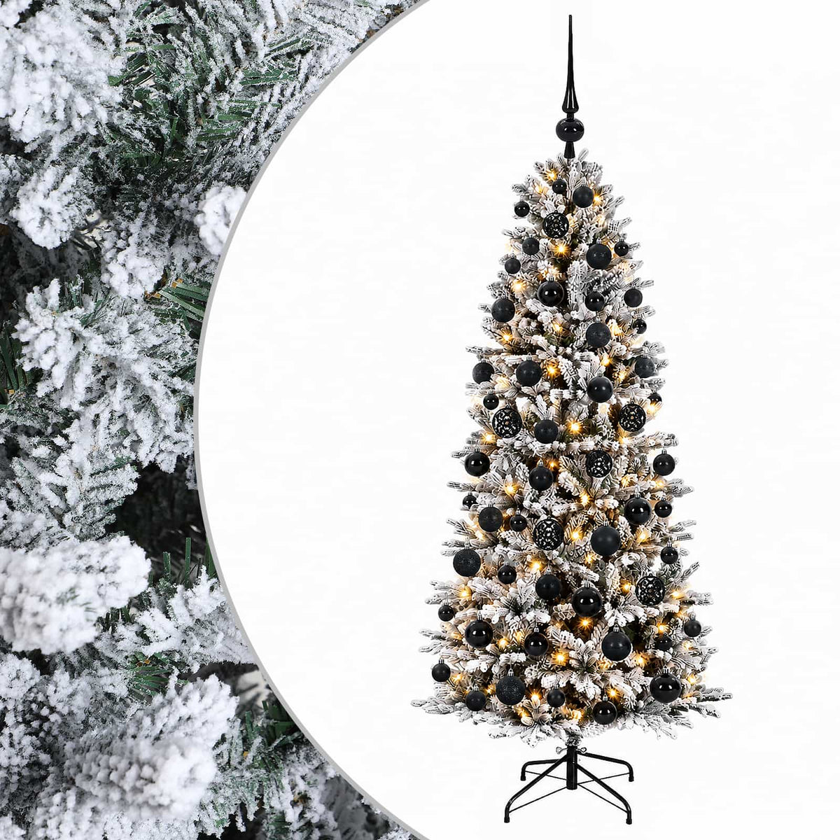 Artificial Christmas Tree with Bauble 180 cm 300 LEDs
