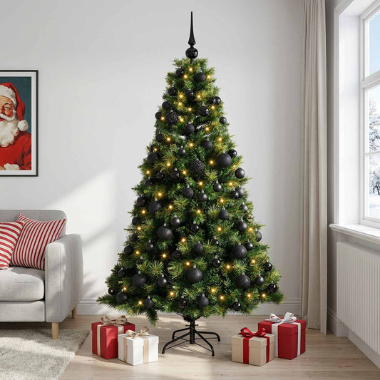 Artificial Christmas Tree with Bauble 210 cm 300 LEDs