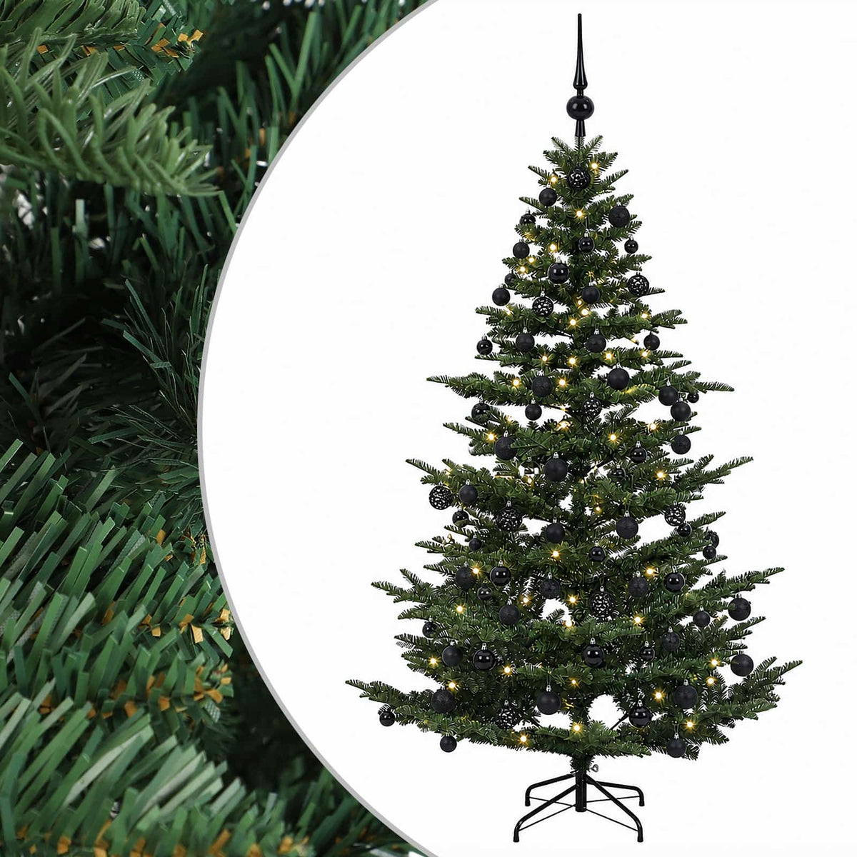 Artificial Christmas Tree with Bauble 210 cm 300 LEDs
