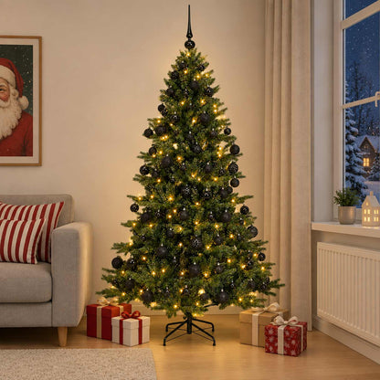 Artificial Christmas Tree with Bauble 210 cm 300 LEDs
