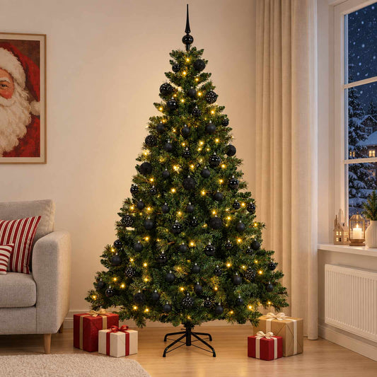 Artificial Christmas Tree with Bauble 180 cm 300 LEDs