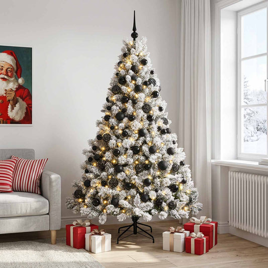 Artificial Christmas Tree with Bauble 240 cm 300 LEDs