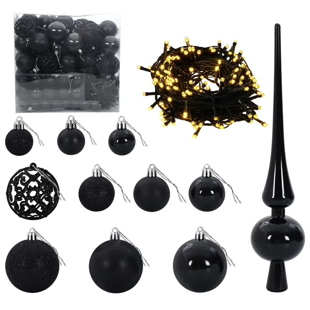 Artificial Christmas Tree with Bauble 240 cm 300 LEDs