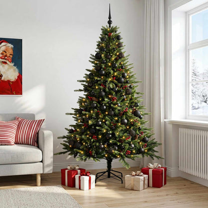 Artificial Christmas Tree with Bauble 210 cm 300 LEDs