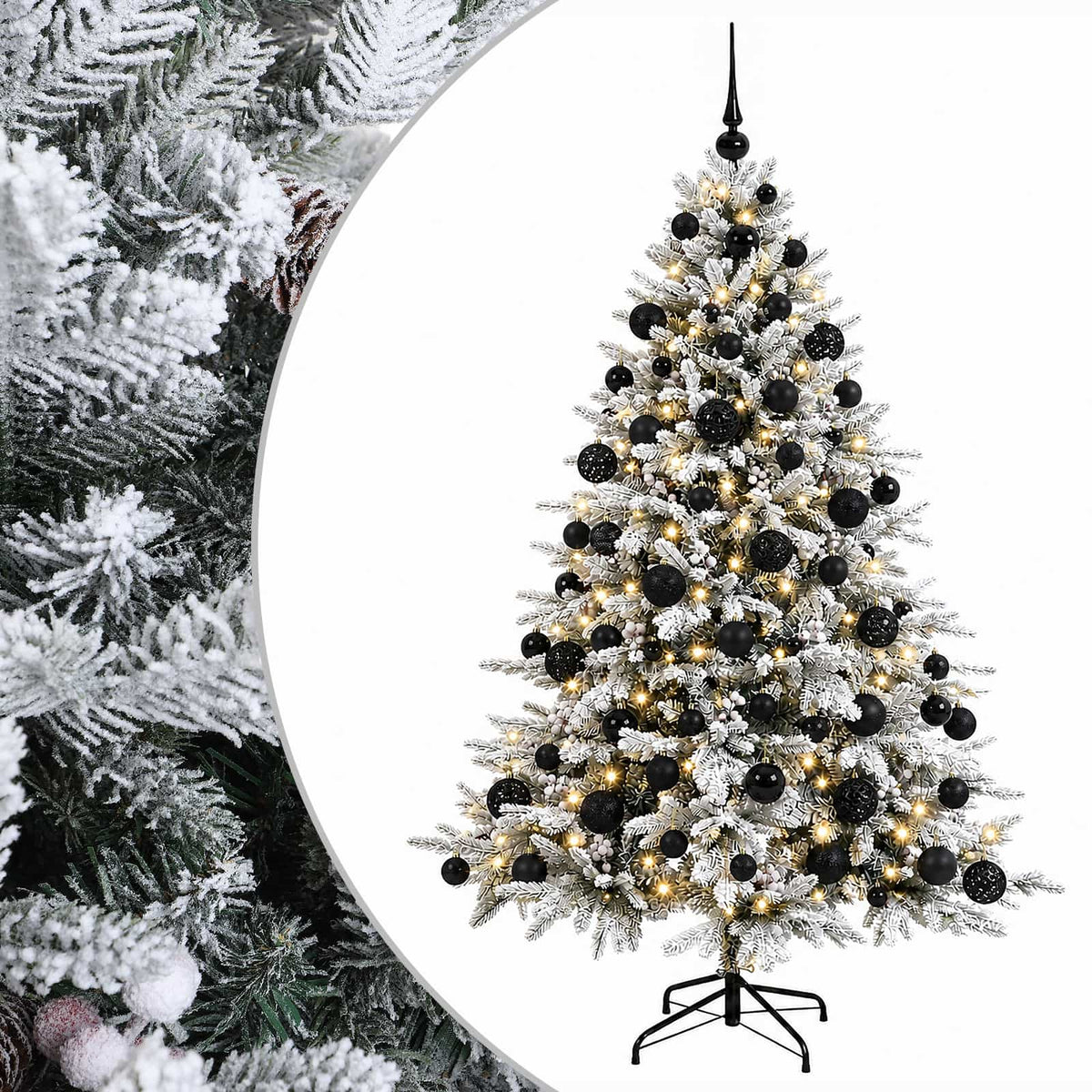 Artificial Christmas Tree with Bauble 210 cm 300 LEDs
