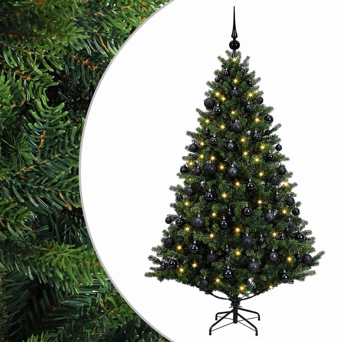 Artificial Christmas Tree with Bauble 210 cm 300 LEDs