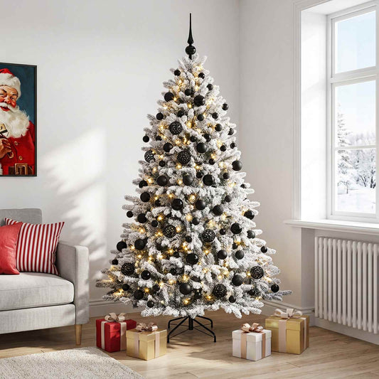 Artificial Christmas Tree with Bauble 210 cm 300 LEDs