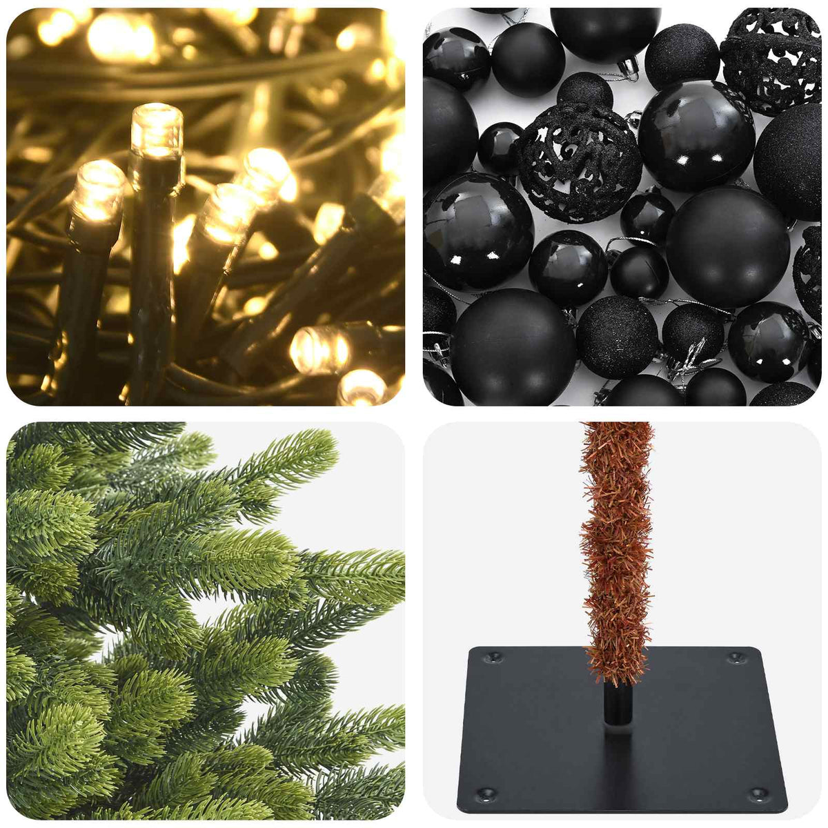 Artificial Christmas Tree with Bauble 240 cm 300 LEDs
