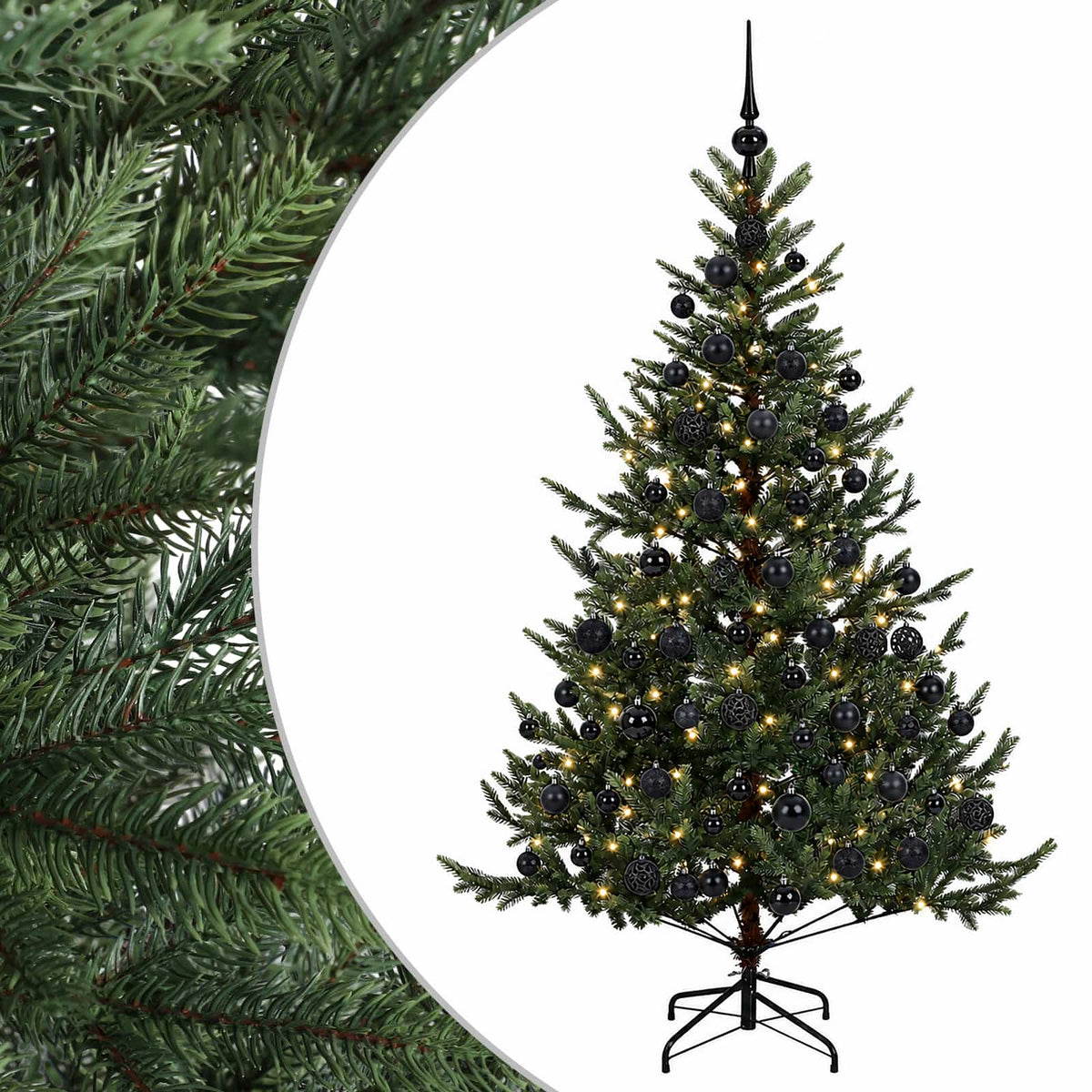 Artificial Christmas Tree with Bauble 240 cm 300 LEDs
